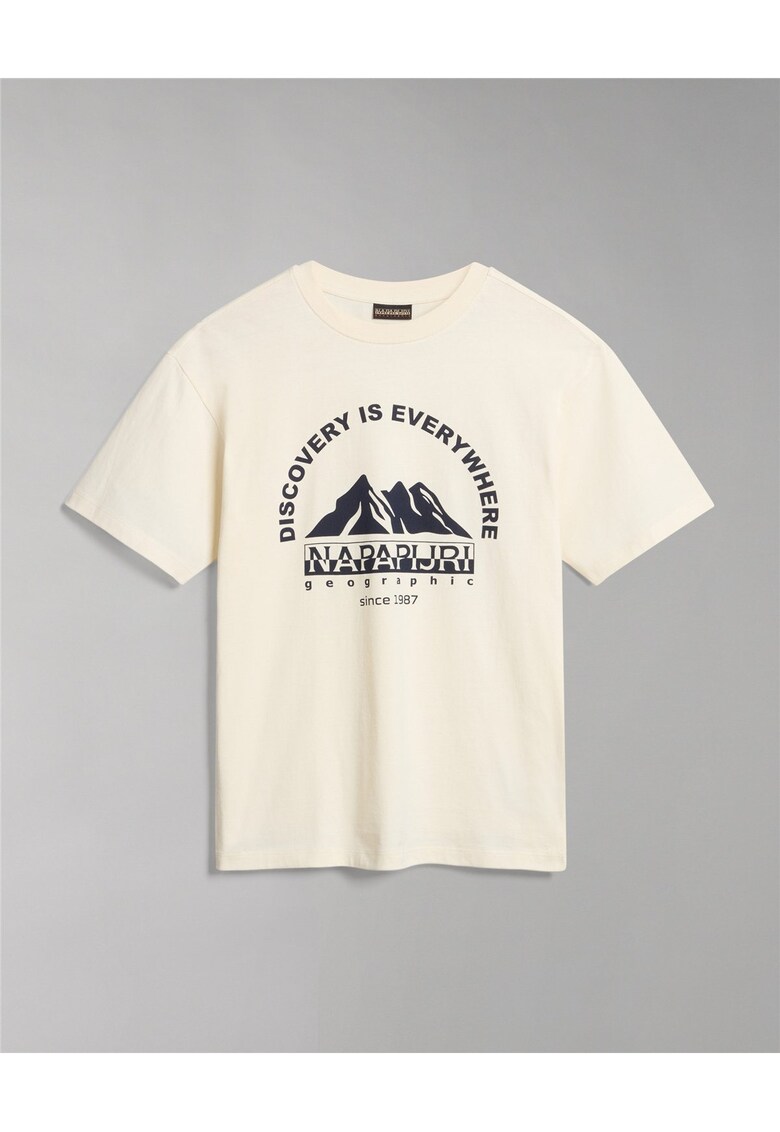 Tricou din bumbac cu imprimeu grafic Shetland -