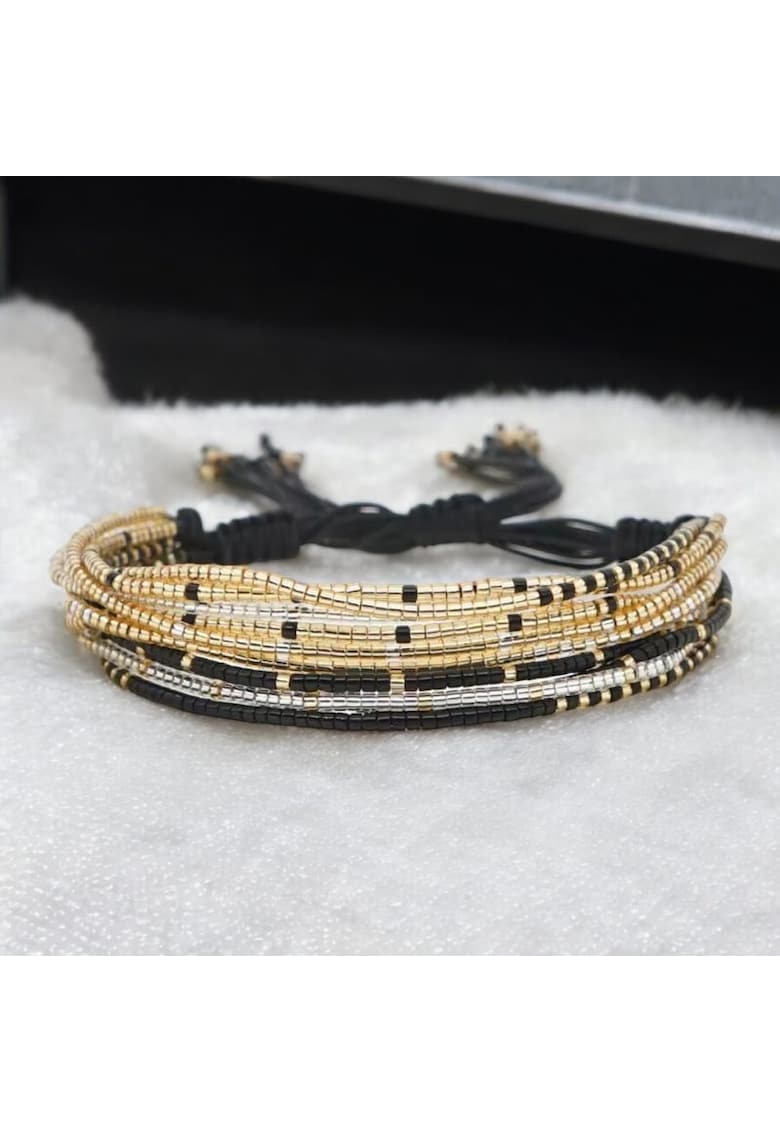 Bratara handmade margele Miyuki pentru femei cu mai multe straturi - pe snur