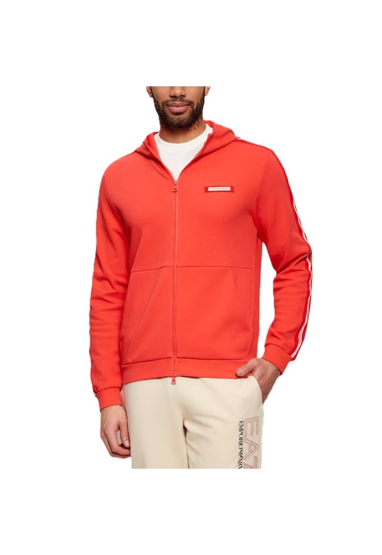 Bluza cu fermoar TRAIN LOGO SERIES MAN HOODIE FZ CO PL TAPE-7M001480-AF12660-U5003