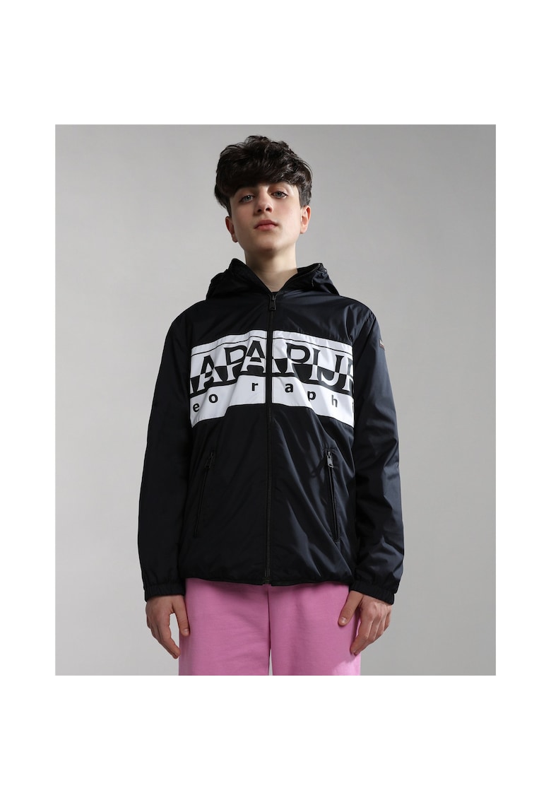 Jacheta scurta cu imprimeu logo Baltra