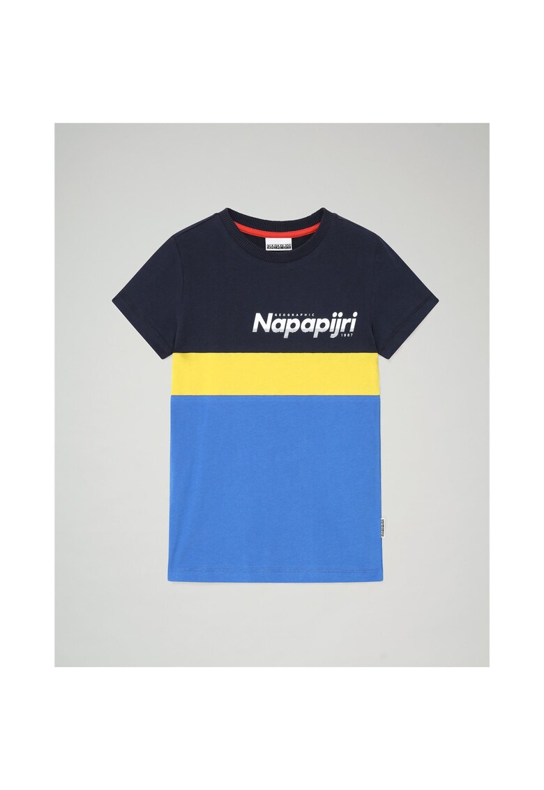 Tricou color block din bumbac Saloy -