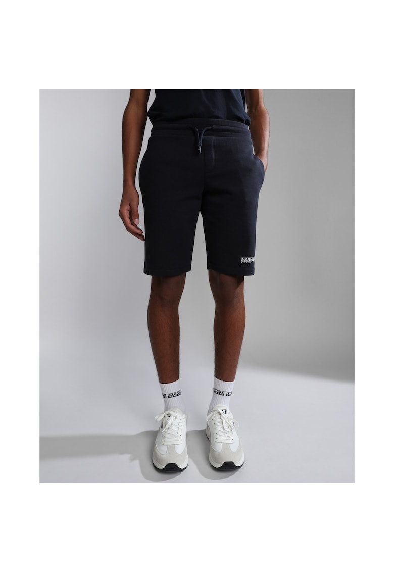 Pantaloni scurti tip bermude din bumbac -