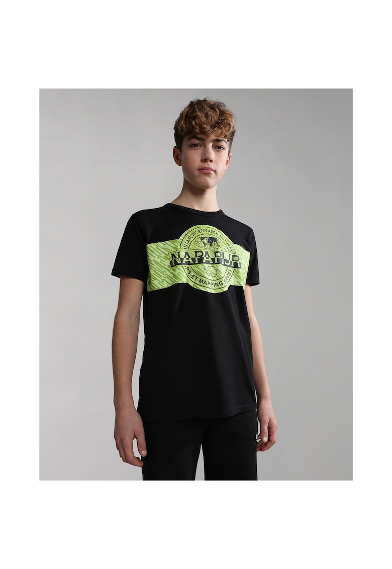 Tricou din bumbac cu imprimeu logo Pinzon -