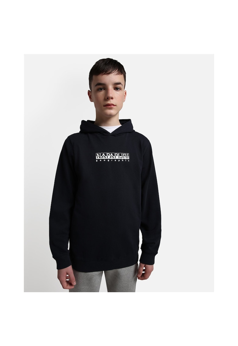 Hanorac regular fit cu logo din bumbac -