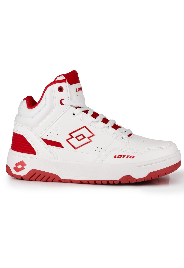 Pantofi sport barbati PIVOOT MID - alb-rosu - confortabili
