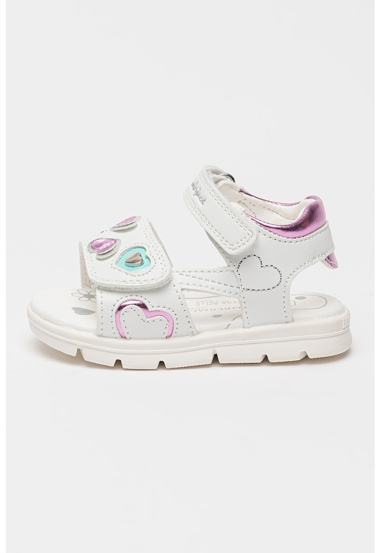 Sandale cu inchidere velcro Whippy - Alb