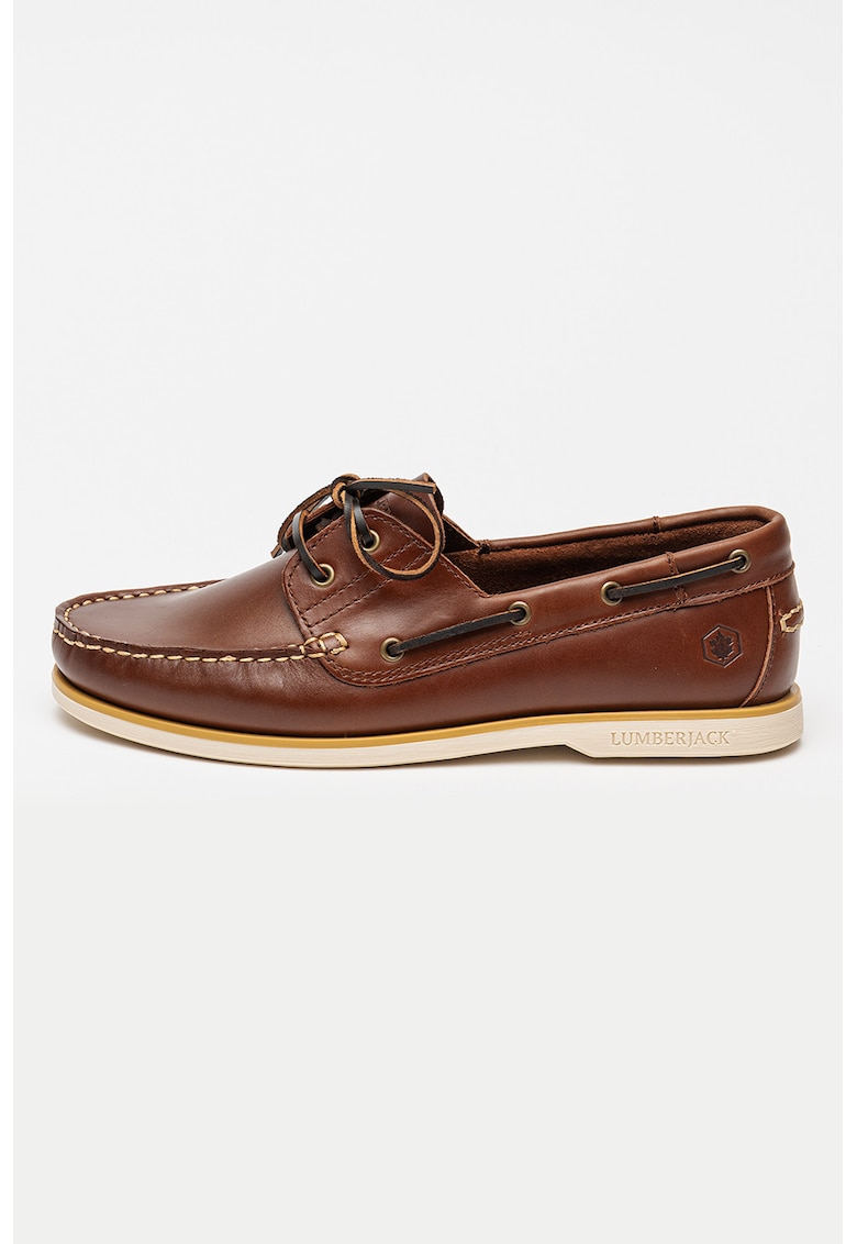 Pantofi loafer din piele Navigator - Maro - Lumberjack - imagine 1