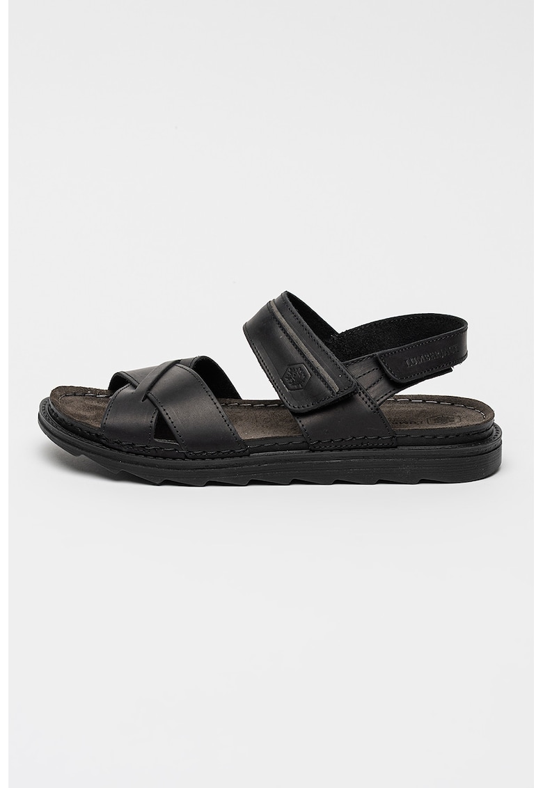 Sandale din piele Asher - Negru