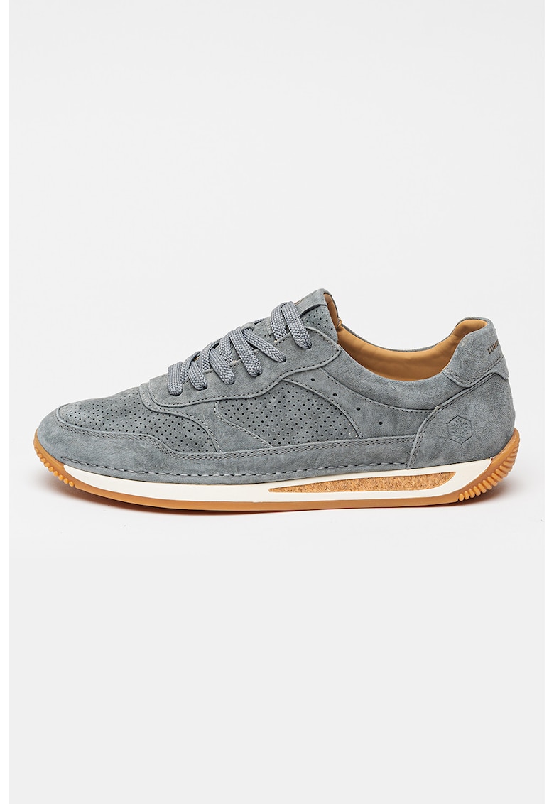 Pantofi sport low-cut din piele intoarsa Corkrun - Gri cenusiu