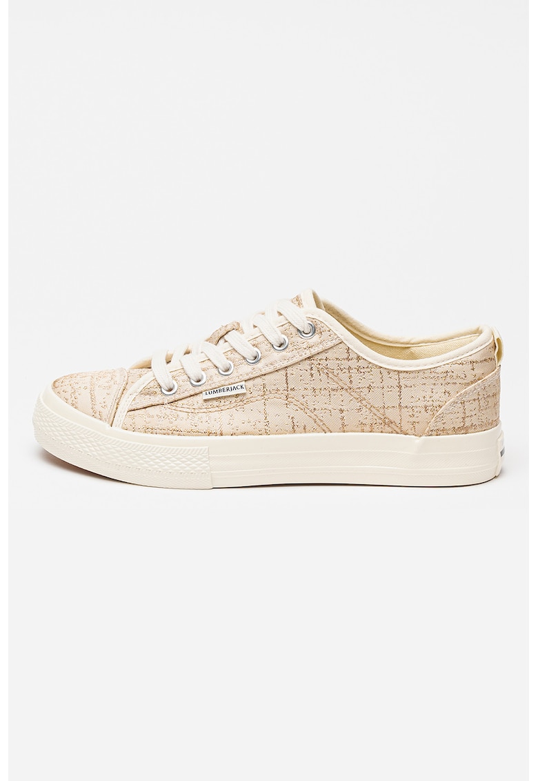 Pantofi sport din material textil Ravenne - Auriu/Bej