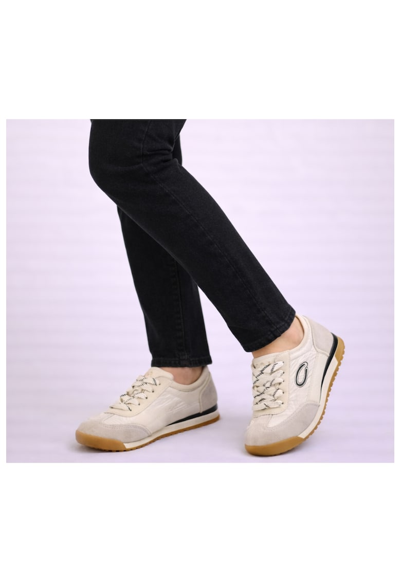 Tenisi dama - KM0820 alb-negru - sintetic - Alb