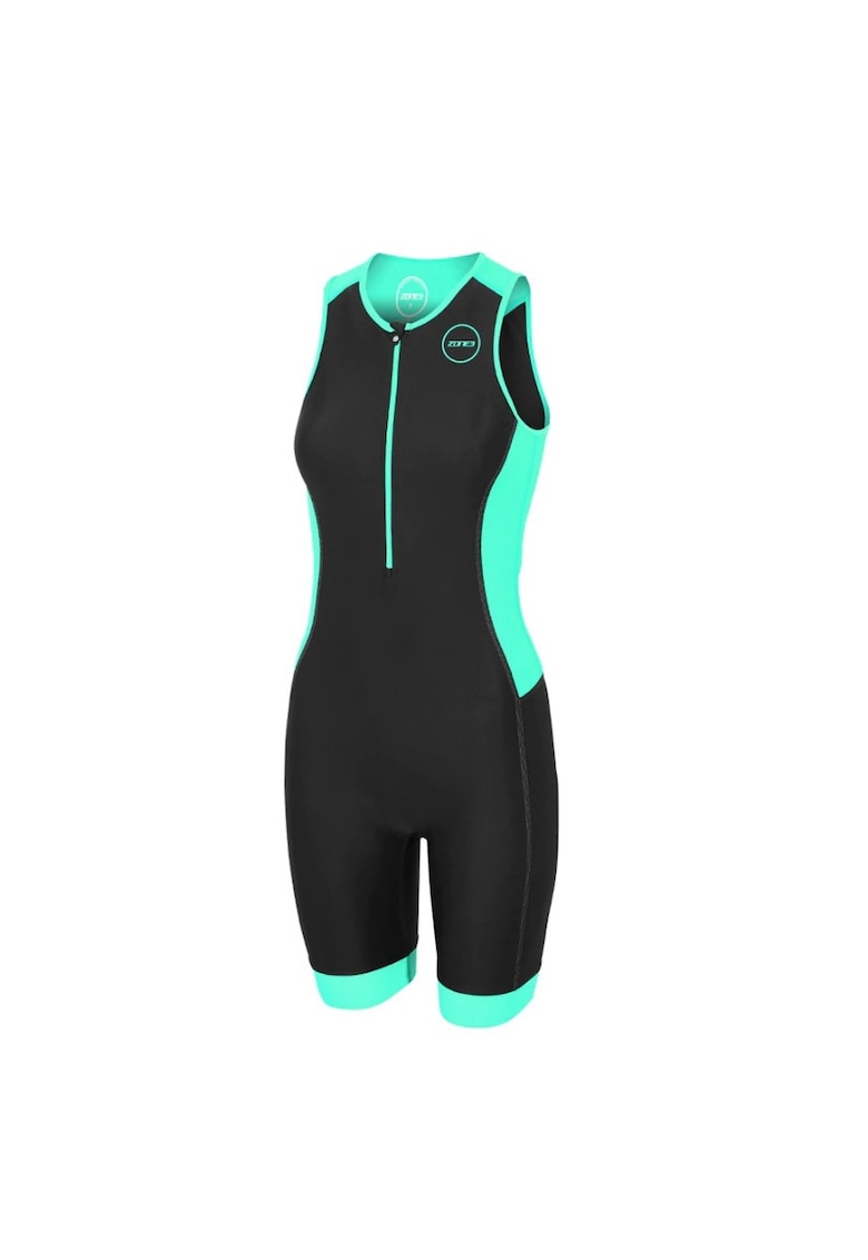Costum triatlon dama Aquaflo Plus Trisuit - Verde/Negru