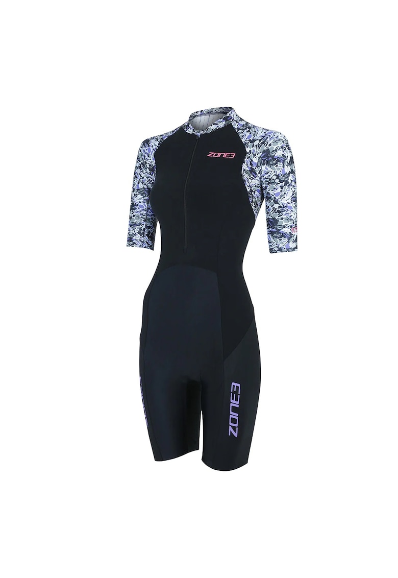 Costum triatlon dama Lava - Alb/Negru