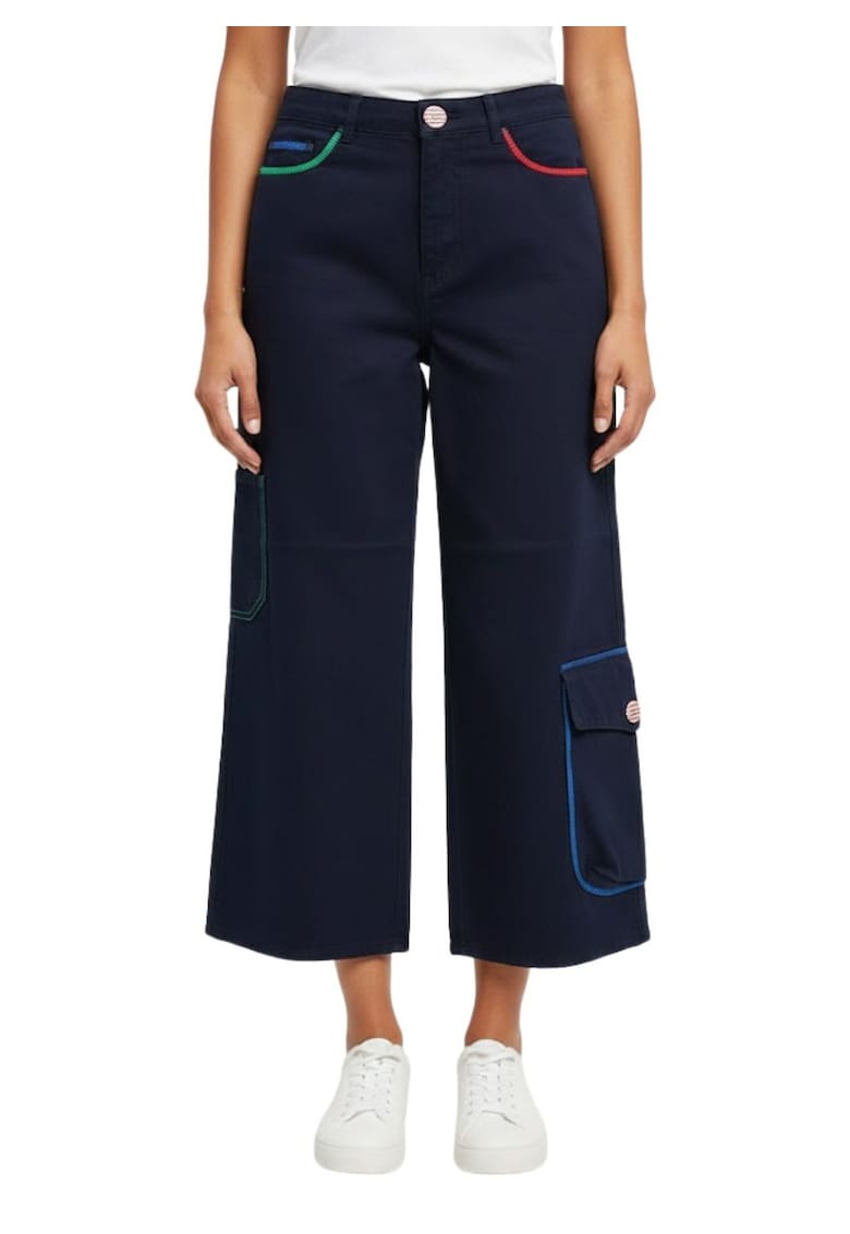 Pantaloni cu buzunare aplicate -