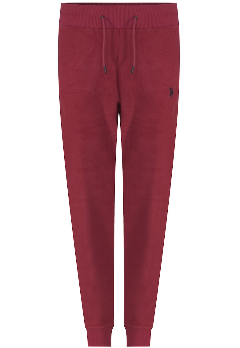 Pantaloni sport cu snur in talie si buzunare laterale