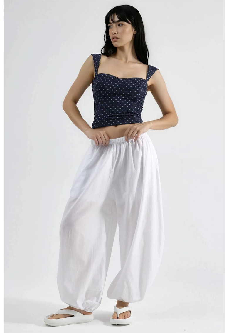Pantaloni dama - alb - 100% poliester