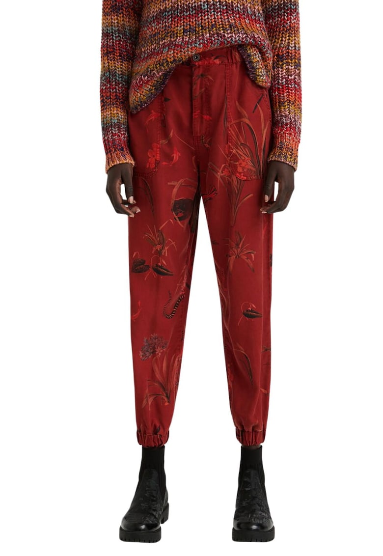 Pantaloni cu imprimeu tip jogger Camotiger -