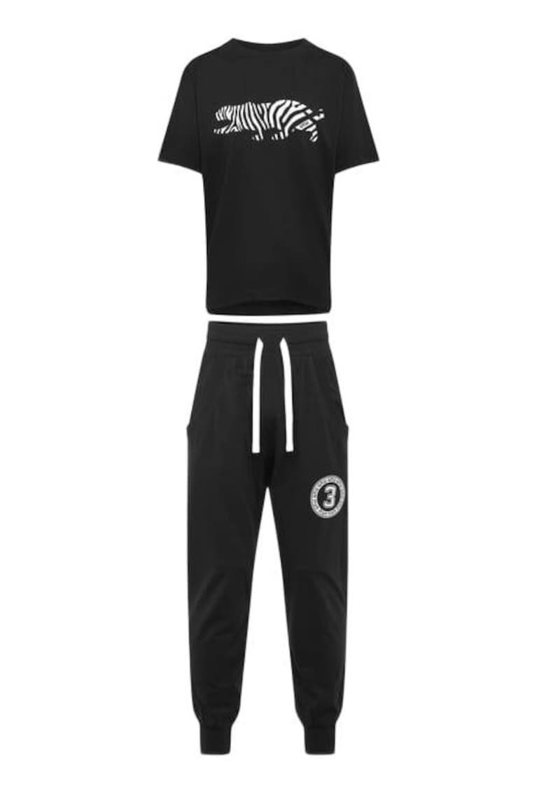 Pijama barbati - negru - cu print - Robert Kupisz x - Negru