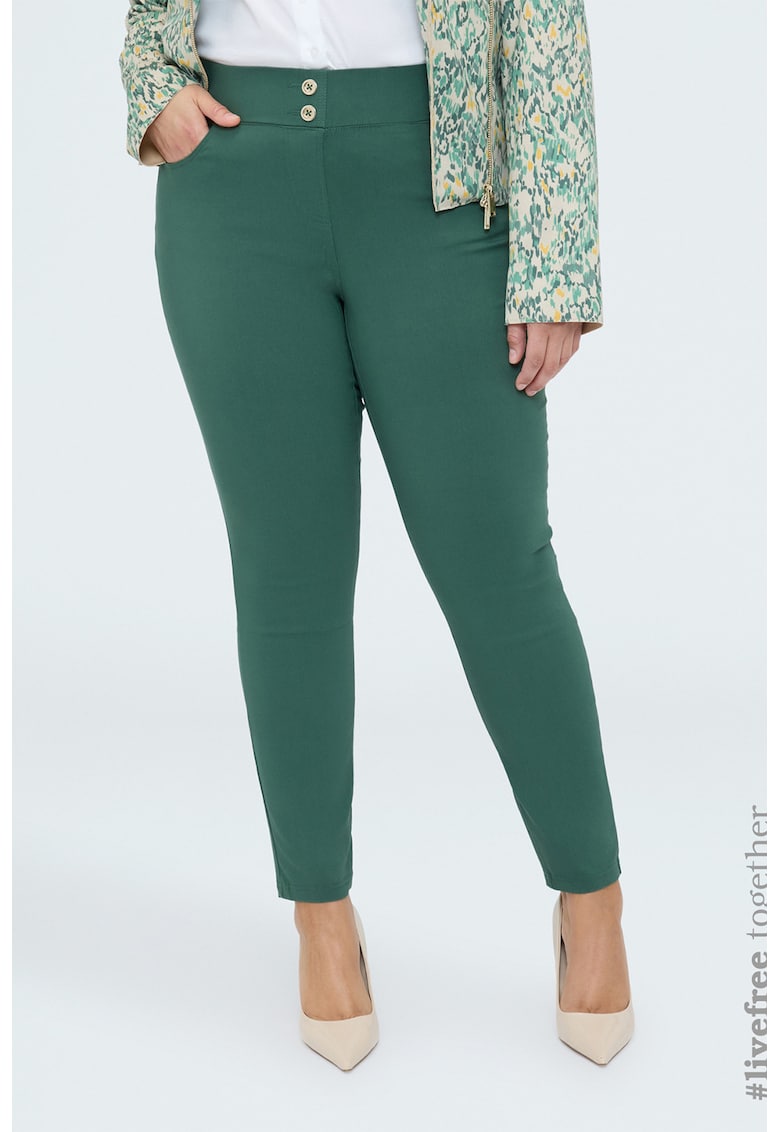 Pantaloni slim fit - Verde aquamarin