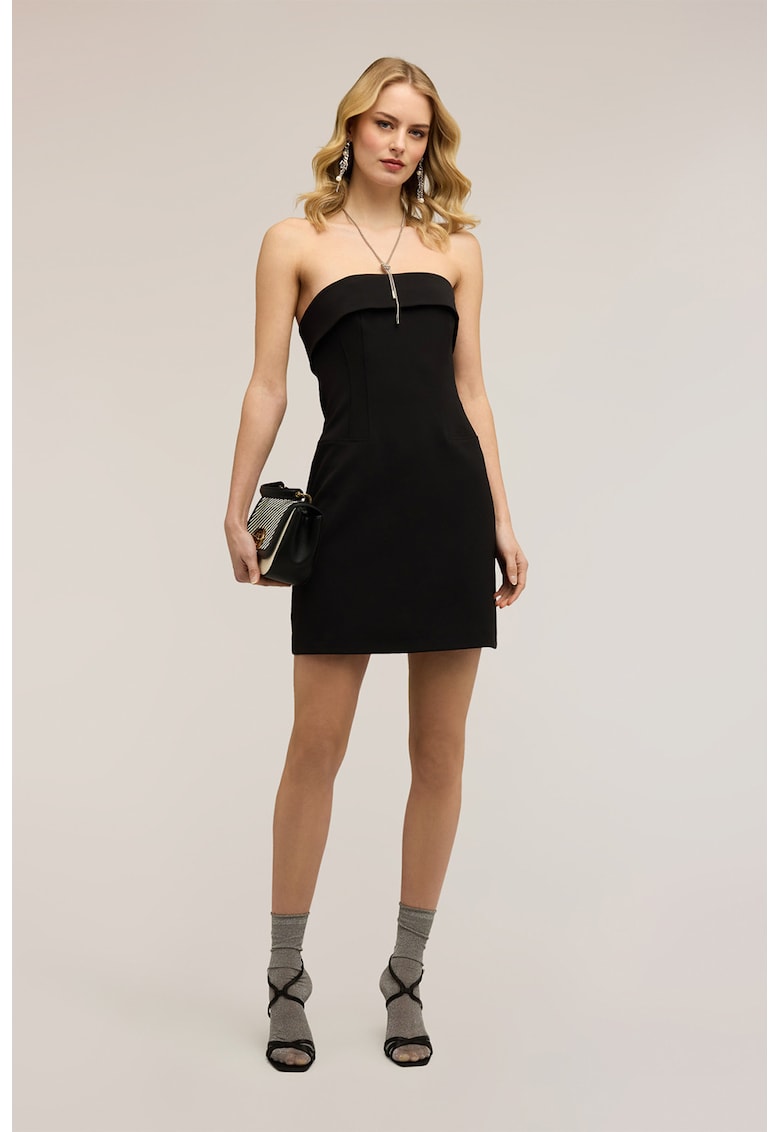 Rochie mini fara maneci - Negru