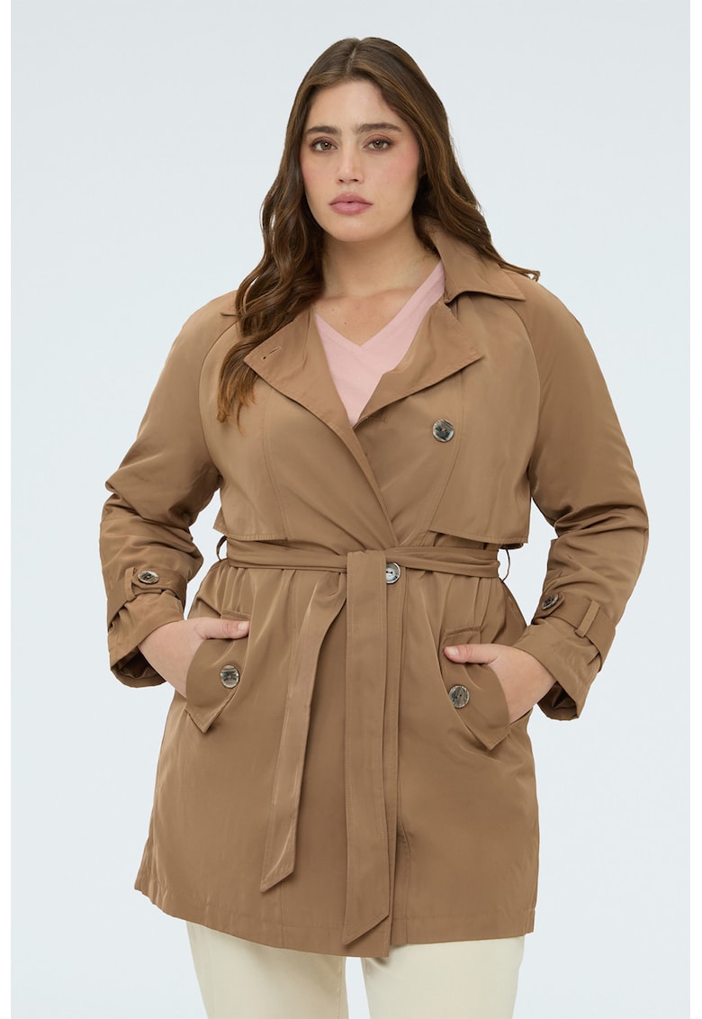 Trenci cu maneci raglan - Caramel