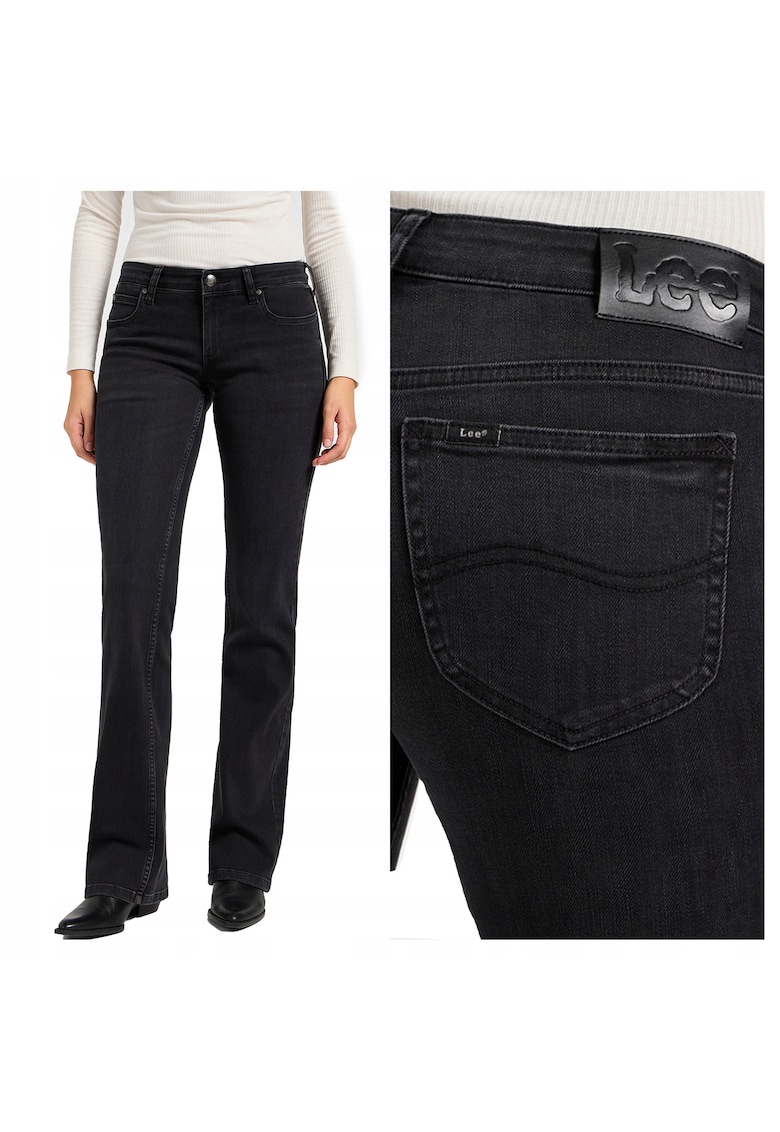 Blugi Dama - Jessica - Talie Joasa - 5 Buzunare - Fermoar - Lungi - Bumbacdqw - Albastru