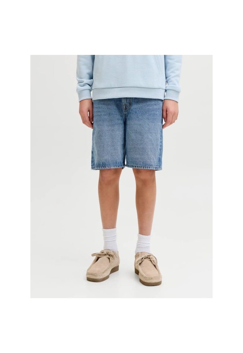 Blugi scurti regular fit - Albastru