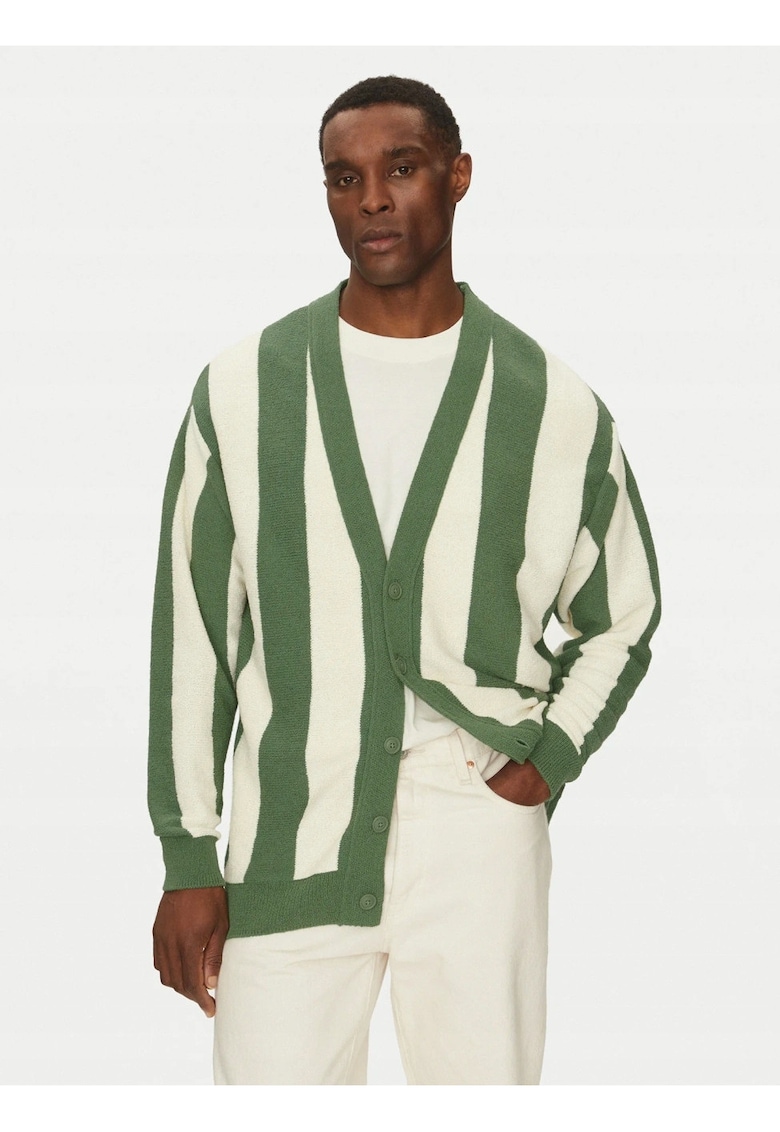 Pulover Barbati - Edgar - Regular Fit - Cu Nasturi - Decolteu Rotund - Maneci Lungi - Fara Buzunare - Bumbac - M INTL - Multicolor