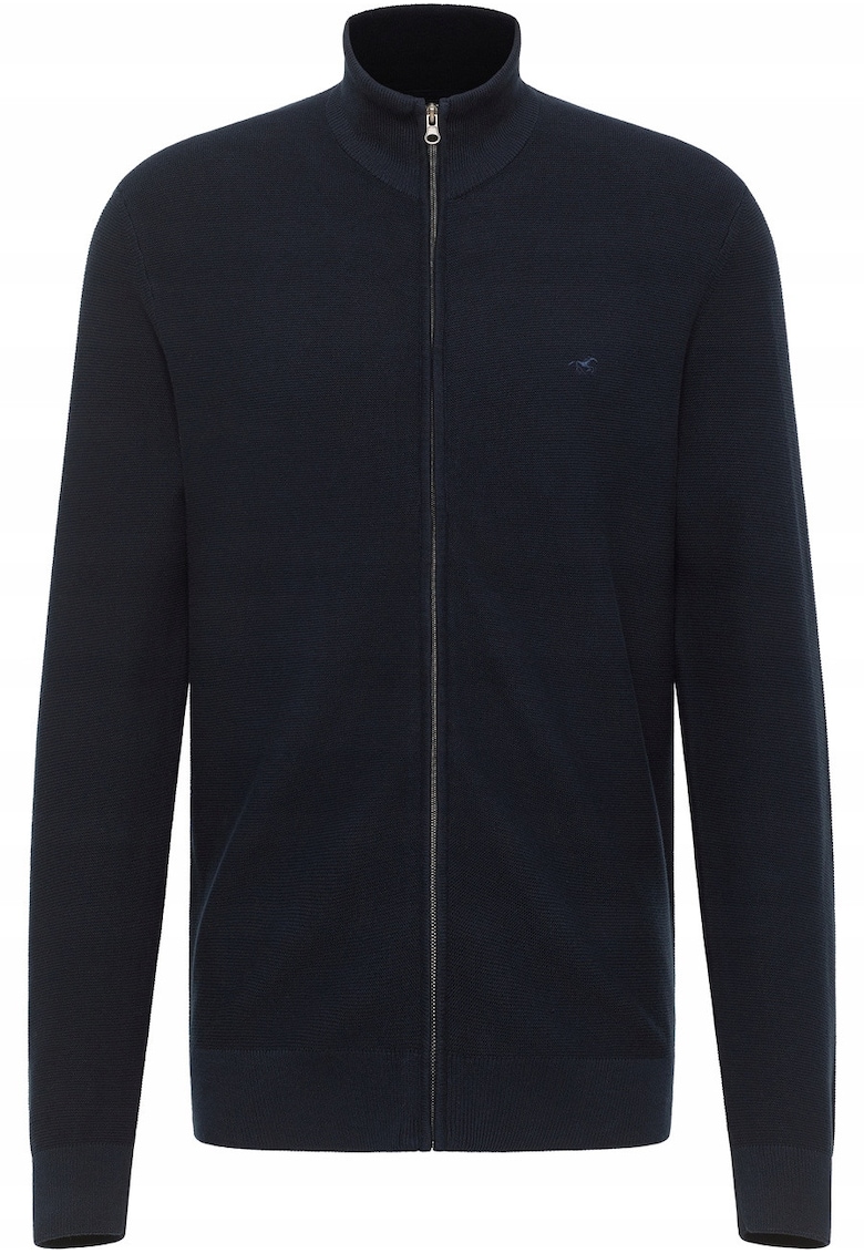 Pulover Barbati - Escondido - Regular Fit - Cu Fermoar - Guler Inalt - Maneci Lungi - Fara Buzunare - Bumbac - M INTL - Negru