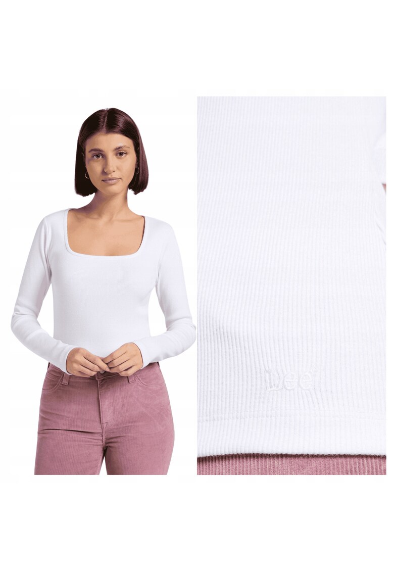 Tricou dama - maneca scurta - bumbac - Alb -