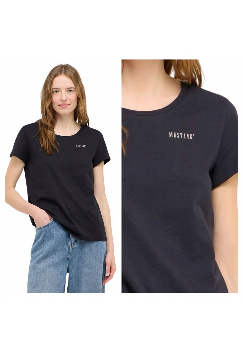 Tricou dama - Style Alma - negru - bumbac -