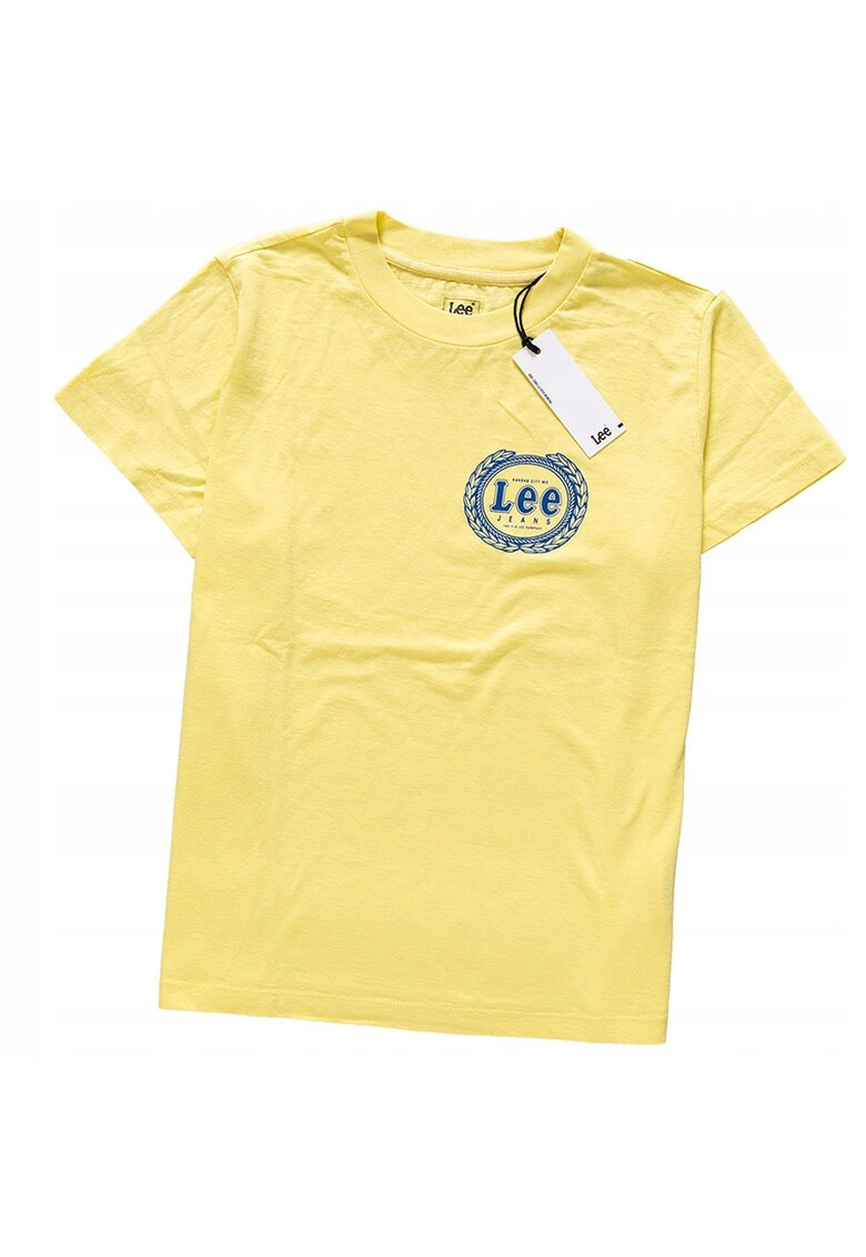 Tricou barbati - Emblem - galben - bumbac - marimea