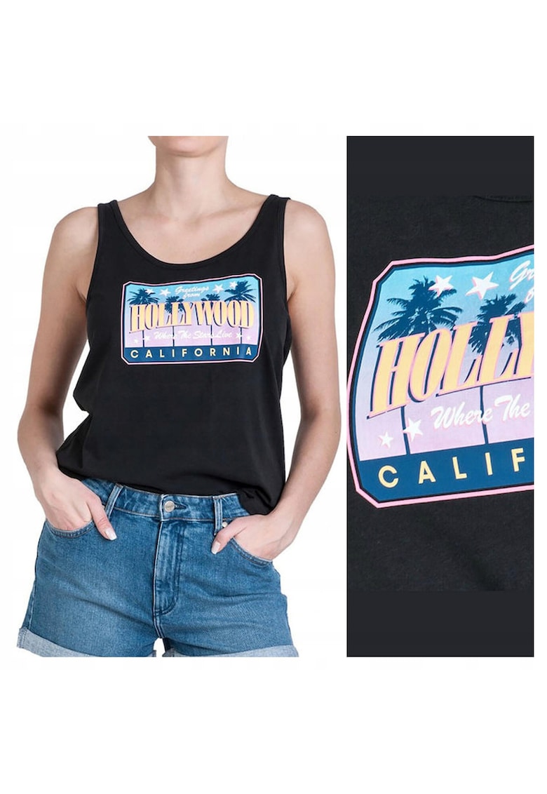 Tricou Dama - Regular Fit - Negru -