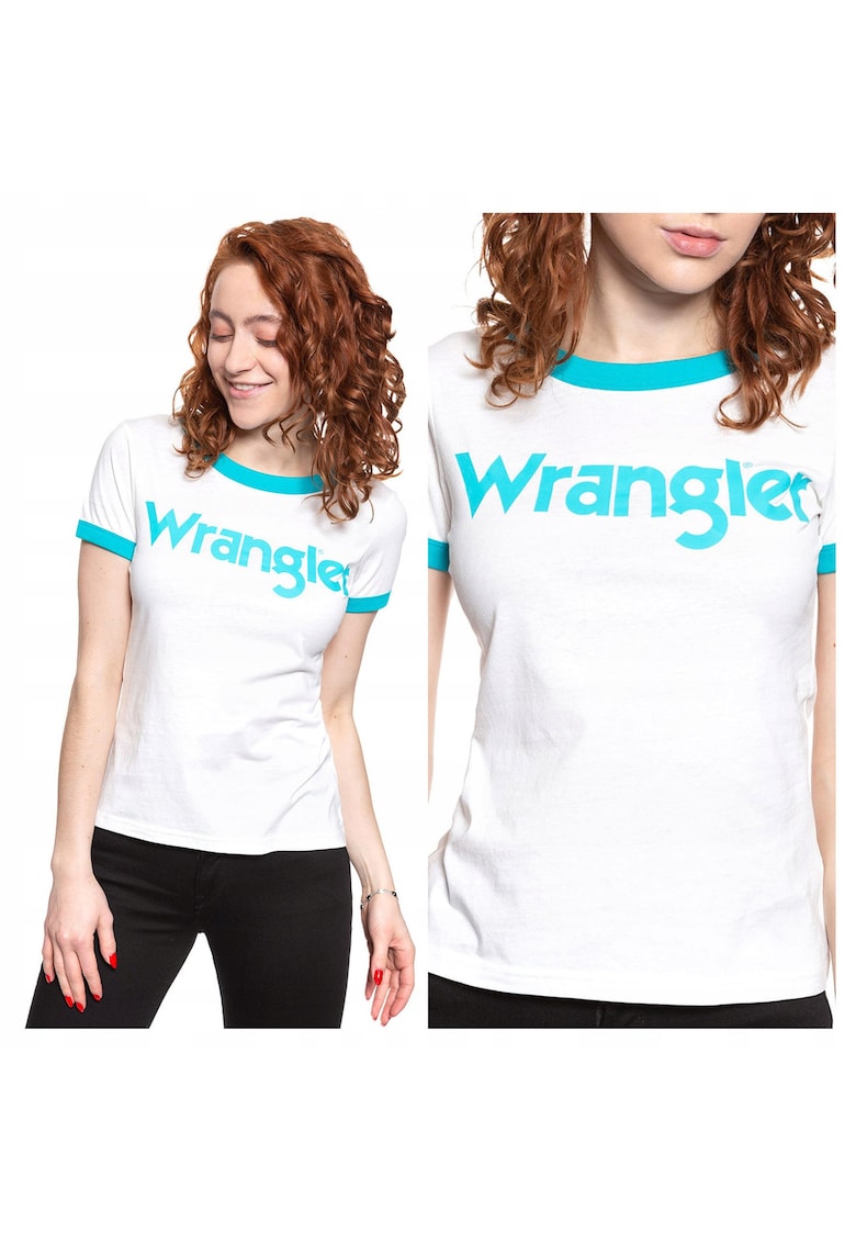 Tricou dama - SS Ringer Tee - bumbac - alb -