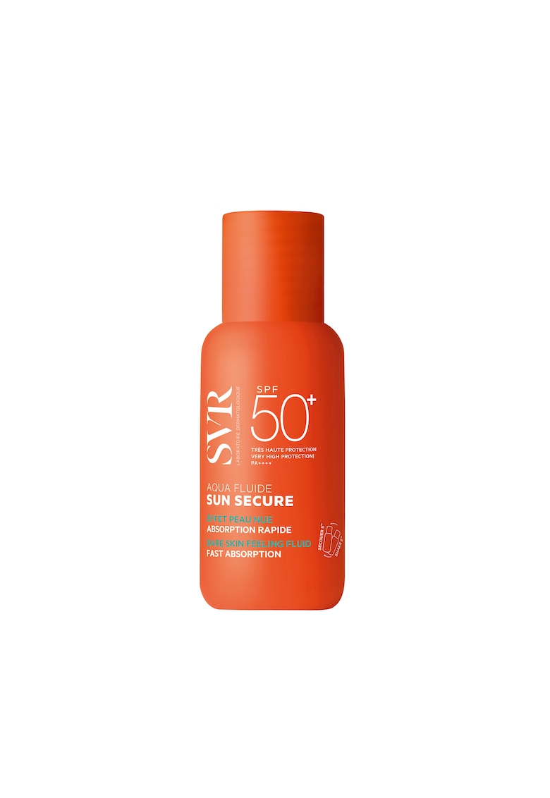 Crema de fata Sun Secure Aqua Fluid SPF50+ - cu textura ultra-fluida si efect de piele naturala - 50 ml