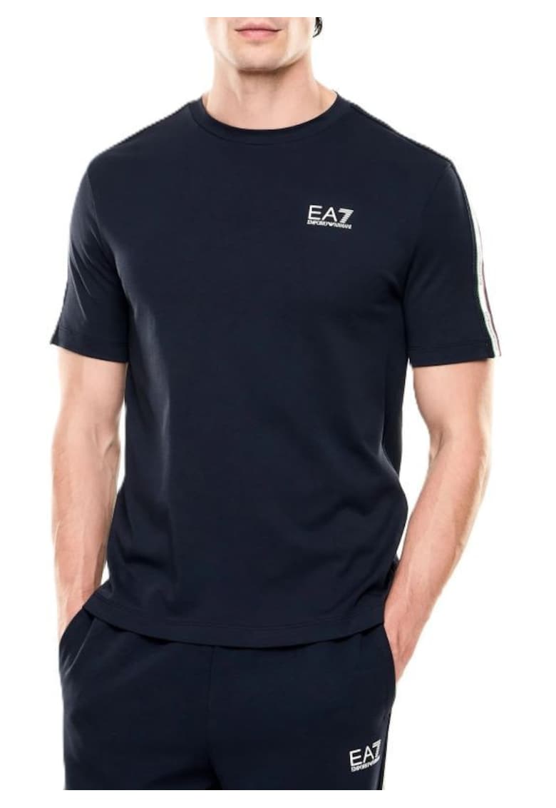 Tricou barbati TRAIN ITALIAN SPIRIT M TEE SS CO ST - Bumbac - Albastru - Albastru