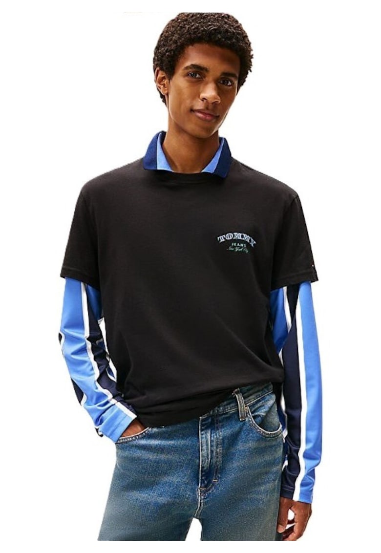 Tricou barbati TJM REG DOLLAR STACK SS T - Bumbac - Negru - Negru