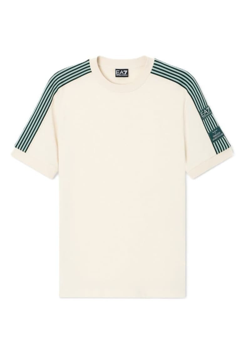 Tricou barbati TRAIN LOGO SERIES M TEE SS PREMIUM TAPE - Bumbac - Bej -