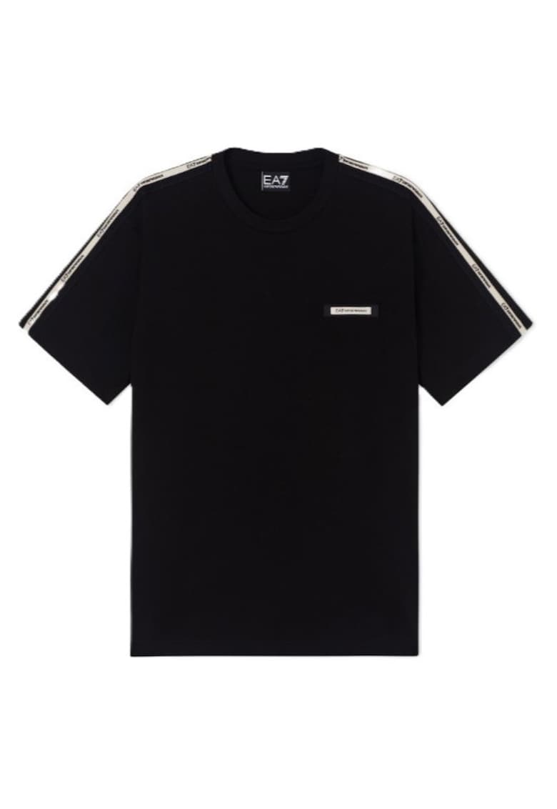 Tricou barbati TRAIN LOGO SERIES MAN TEE SS TAPE - Bumbac - Negru -