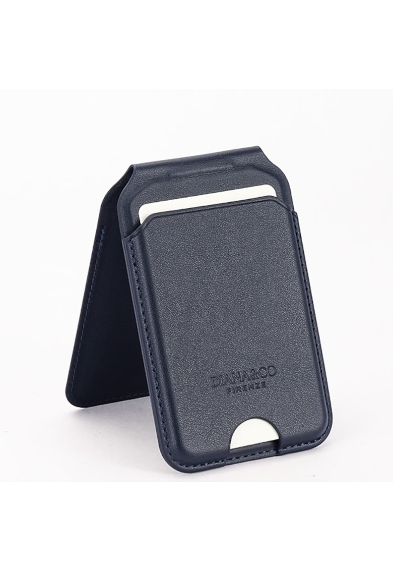 Port card cu blocare RFID - Suport ajustabil si Oglinda 19675 - Bleumarin inchis