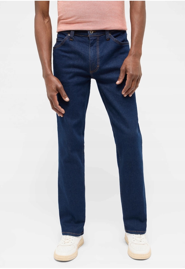 Blugi Barbati - Tramper Straight - Straight Fit - Talie Medie - 5 Buzunare - Fermoar - Lungi - Bumbac - W32-L32 US - Albastru
