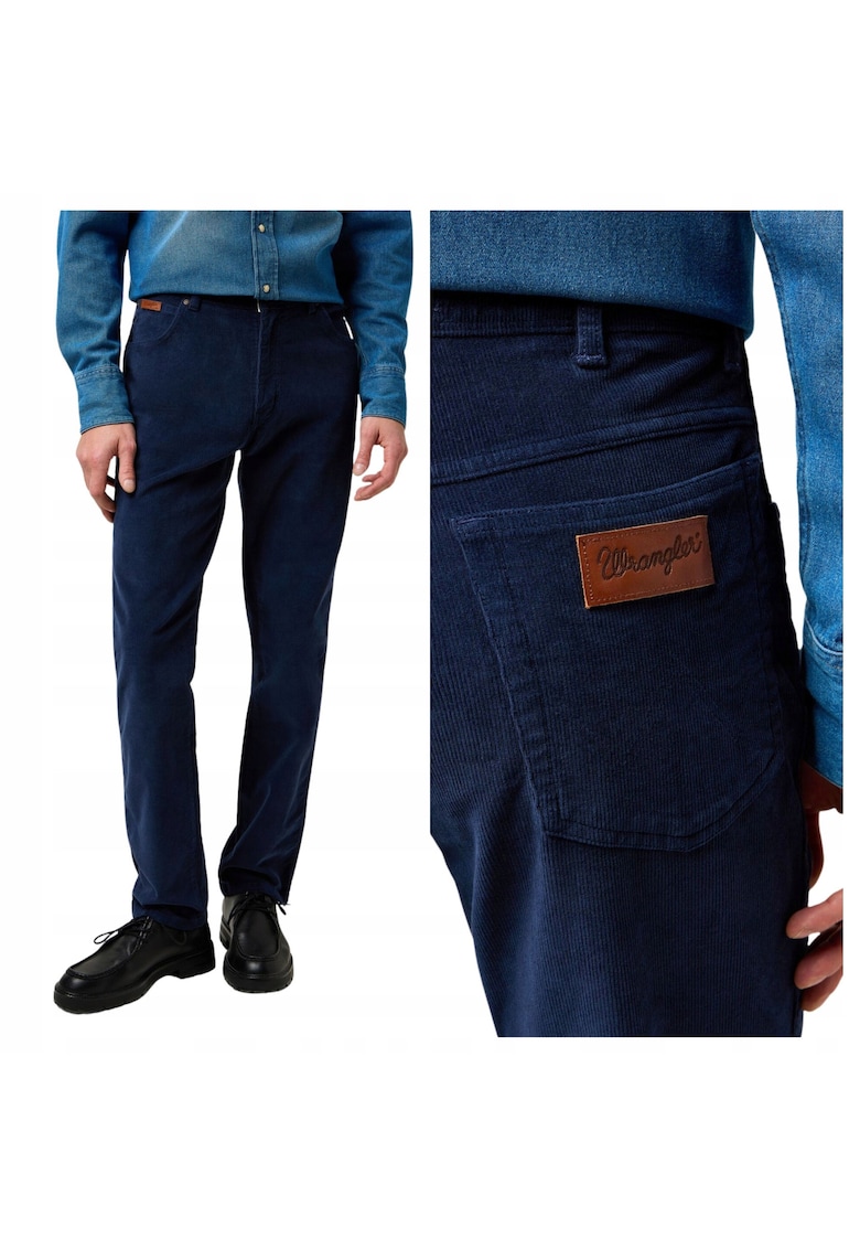 Blugi Barbati - Texas Slim - Slim Fit - Talie Medie - 5 Buzunare - Fermoar - Lungi - Bumbac - Albastru - Albastru