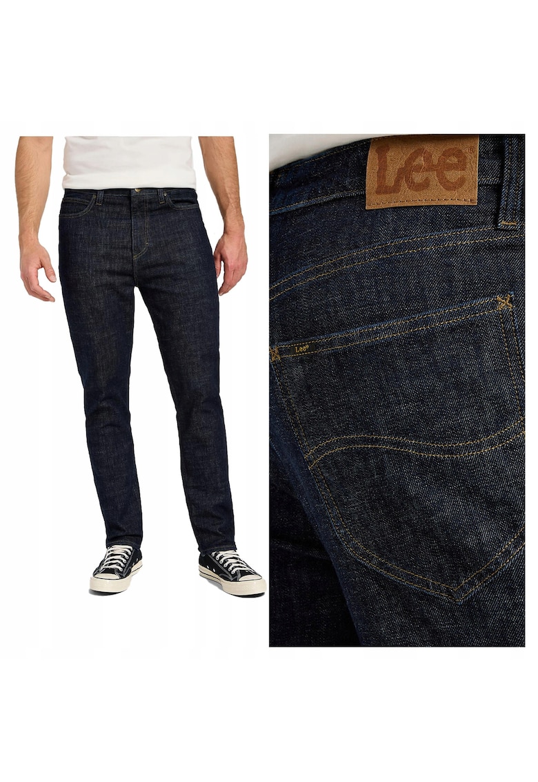 Blugi Barbati - Austin - Straight Fit - Talie Medie - Lungi - Fermoar - 5 Buzunare - Bumbac - W31-L32 US - Albastru