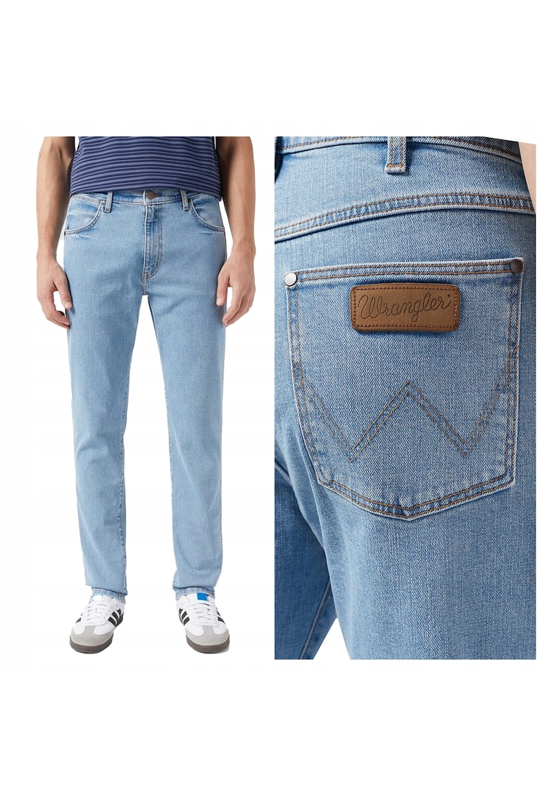 Blugi Barbati - Larston - Slim Fit - Talie Medie - 5 Buzunare - Fermoar - Lungi - Bumbac - W31-L34 US - Albastru