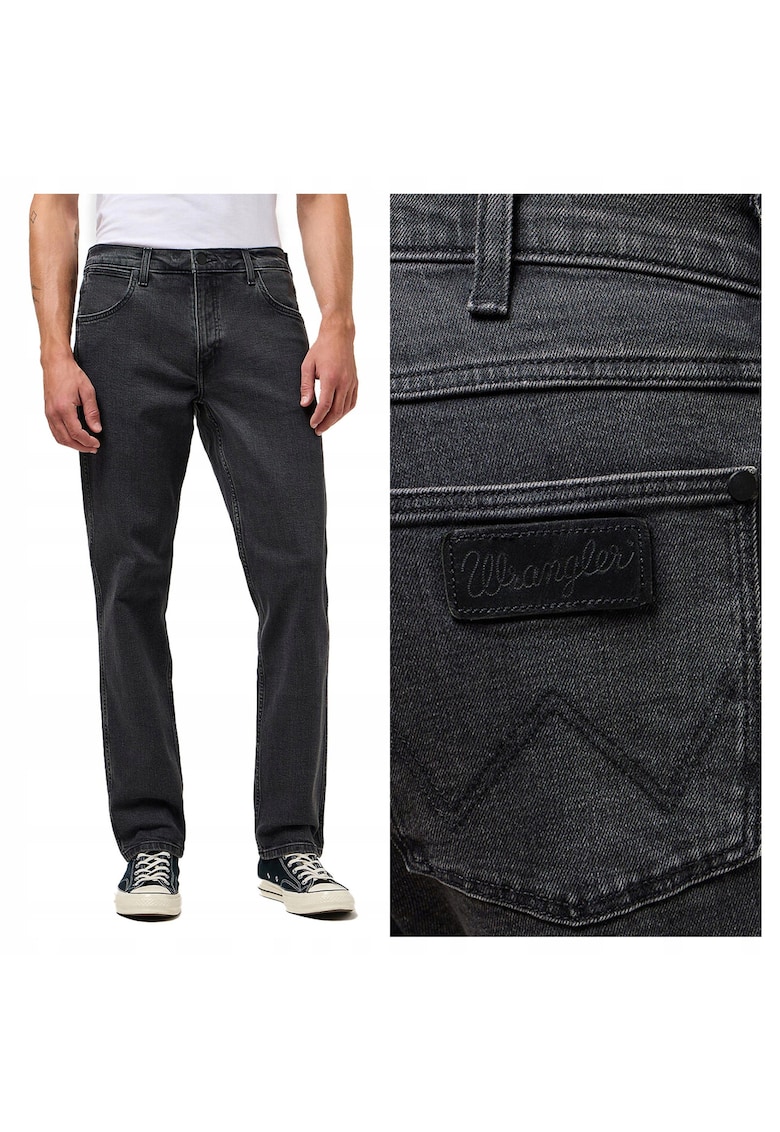 Blugi Barbati - Greensboro - Straight Fit - Talie Medie - Lungi - Fermoar - 5 Buzunare - Bumbac - W31-L34 US - Negru