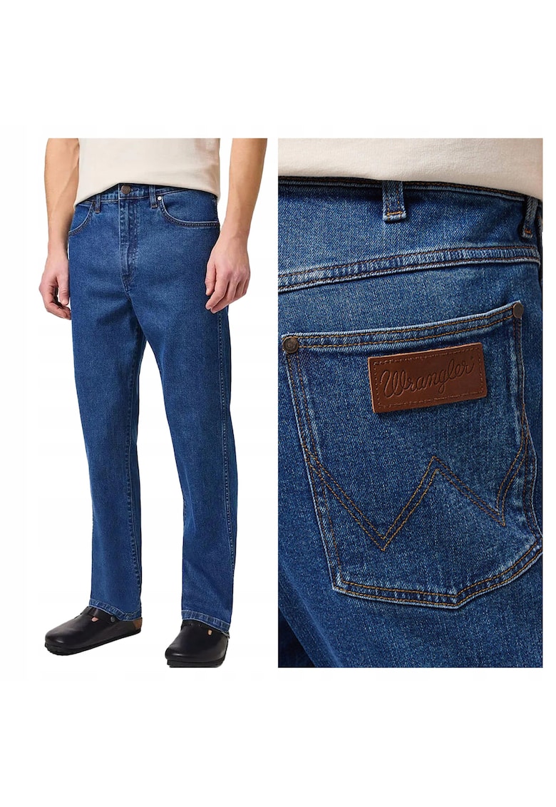 Blugi Barbati - Redding - Loose Fit - Talie Medie - 5 Buzunare - Fermoar - Lungi - Bumbac - W31-L30 US - Albastru