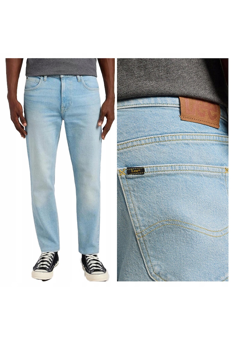 Blugi Barbati - Austin - Straight Fit - Talie Medie - Lungi - Fermoar - 5 Buzunare - Bumbac - W38-L32 US - Albastru