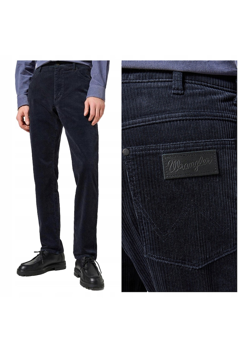 Blugi Barbati - River - Straight Fit - Talie Medie - Lungi - Fermoar - 5 Buzunare - Bumbac - W31-L32 US - Albastru