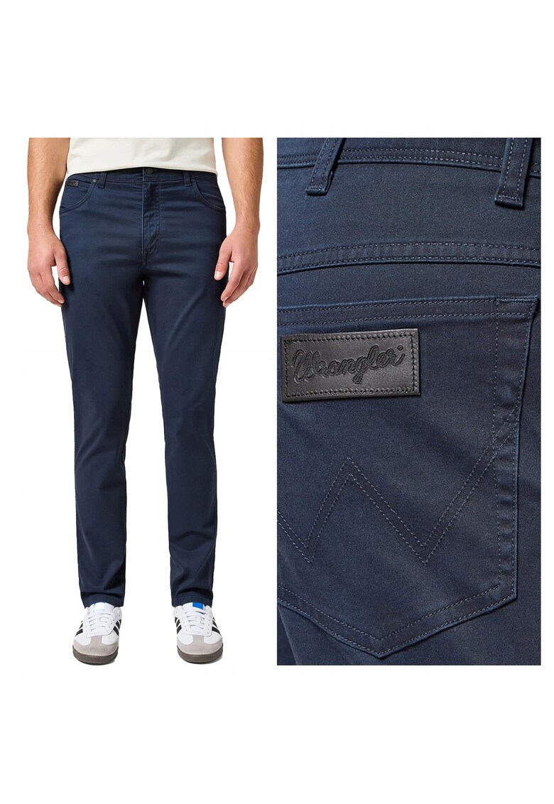 Blugi Barbati - Texas Slim - Slim Fit - Talie Medie - 5 Buzunare - Fermoar - Lungi - Bumbac - W30-L32 US - Albastru