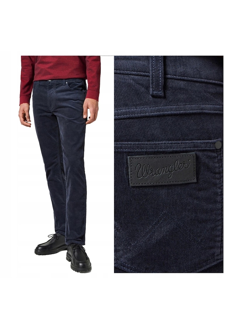 Blugi Barbati - Greensboro - Straight Fit - Talie Medie - 5 Buzunare - Fermoar - Lungi - Bumbac - W31-L34 US - Albastru
